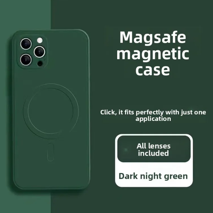 Magnetic Liquid Silicone Case for iPhone