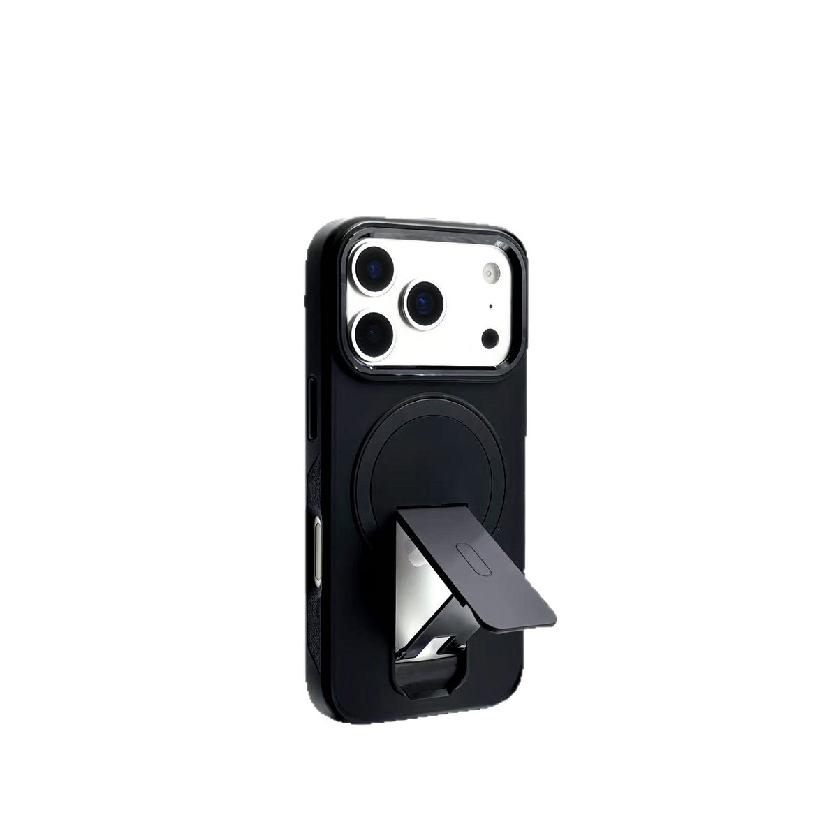 Magnetic Stand Case for iPhone - Matte Shockproof Protective Cover