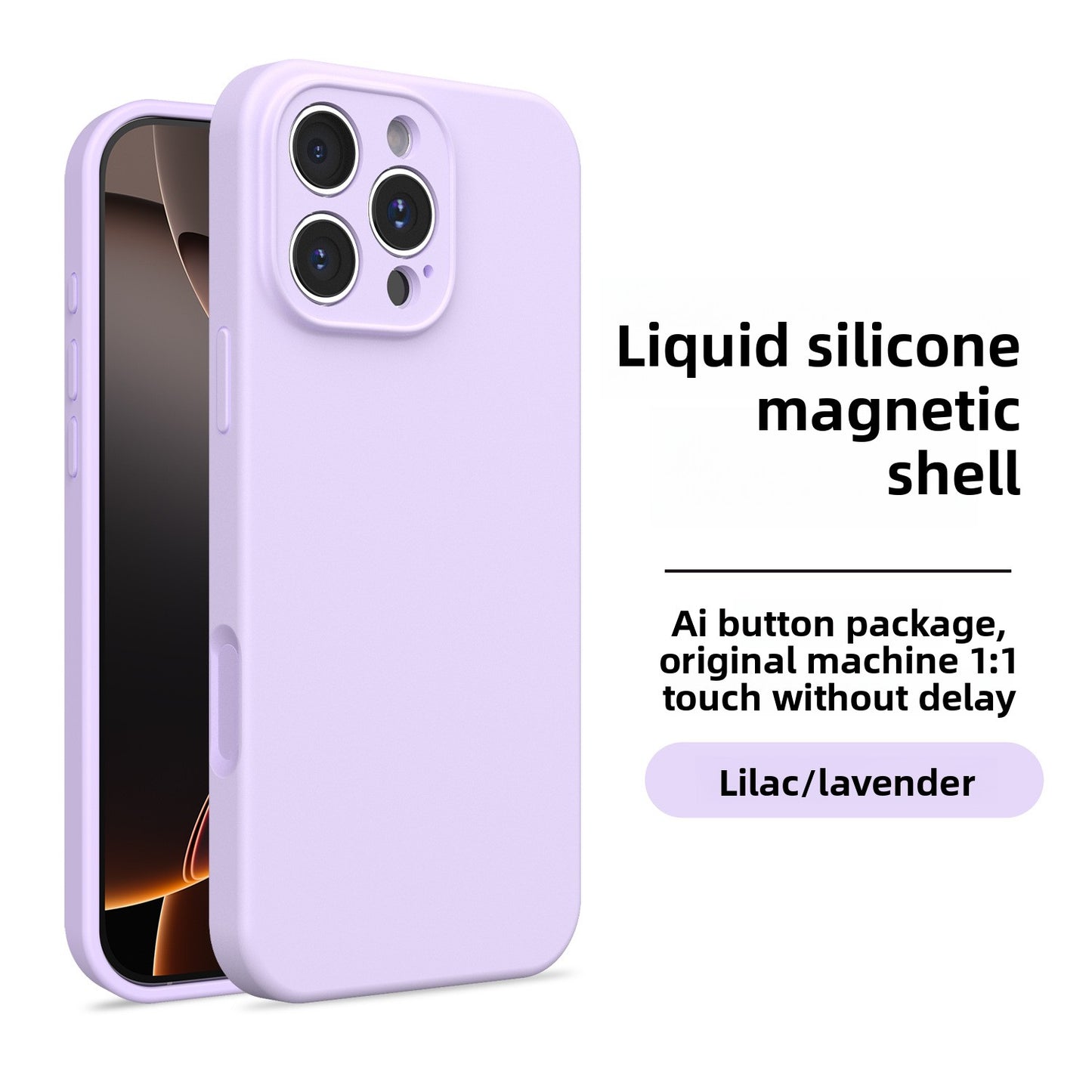 Magnetic Silicone Phone Case for Apple iPhone