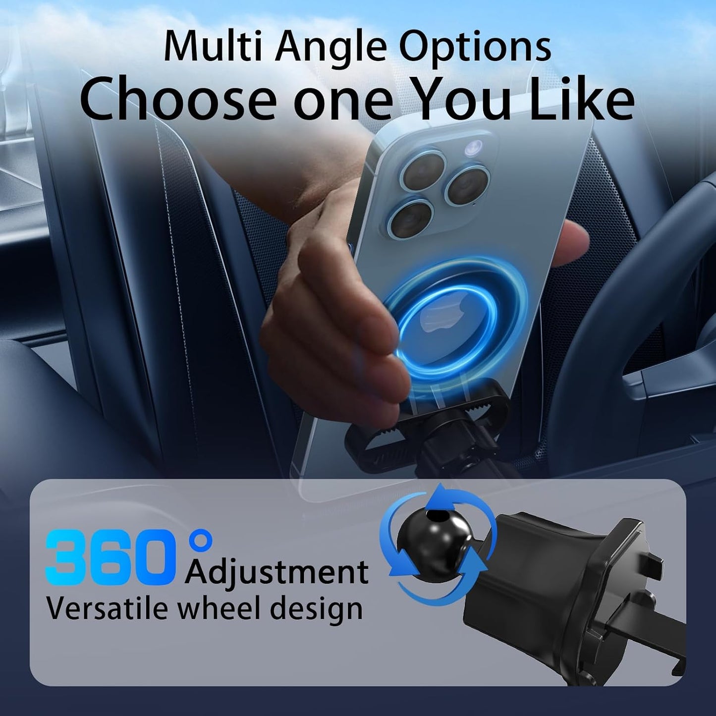Ultra-Secure Magnetic Vent Car Mount