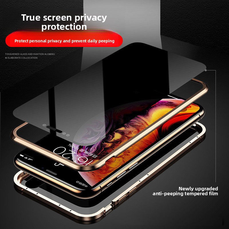 Magnetic Privacy Protection Metal Phone Case