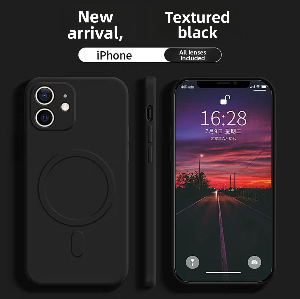 Magnetic Liquid Silicone Case for iPhone