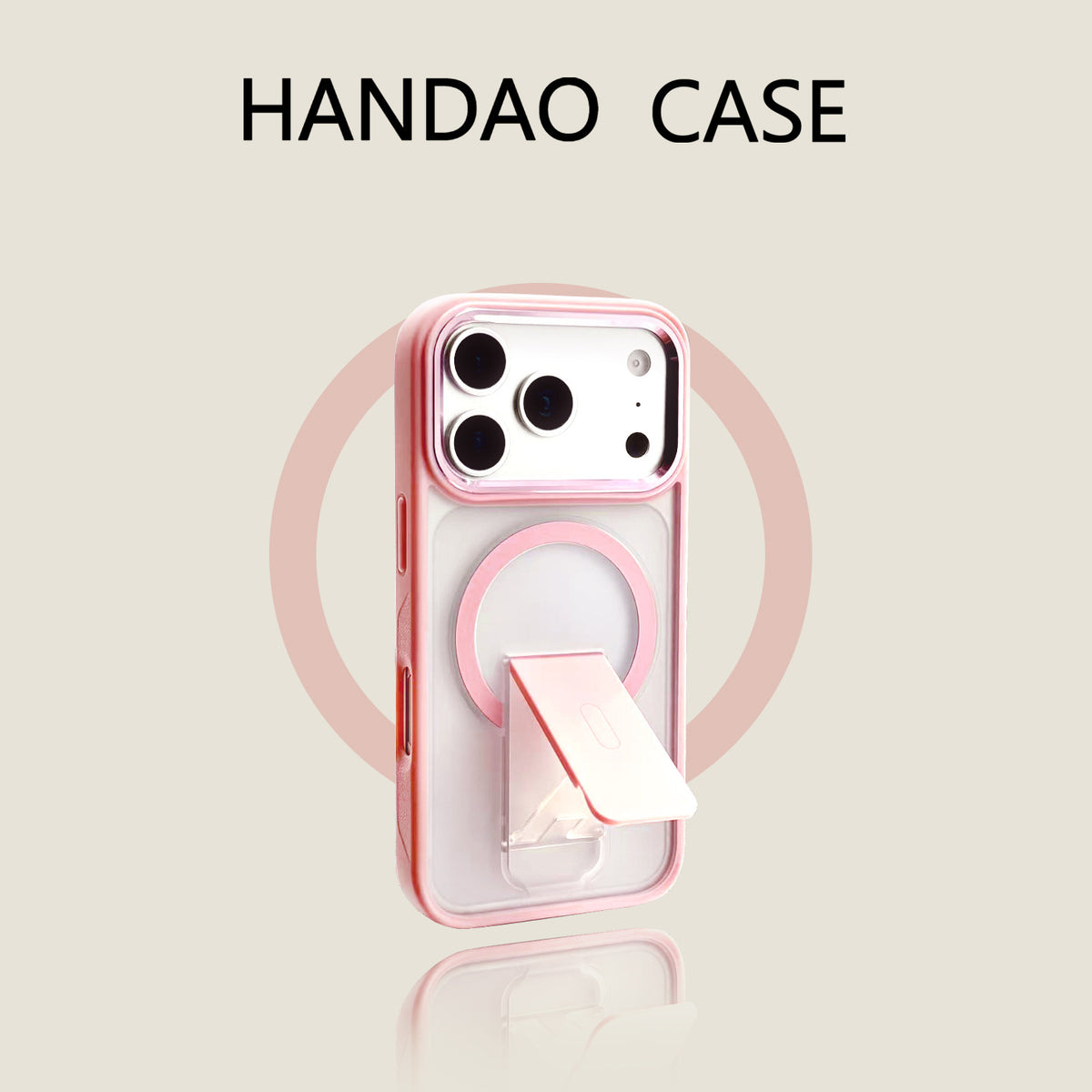 Magnetic Stand Case for iPhone - Matte Shockproof Protective Cover