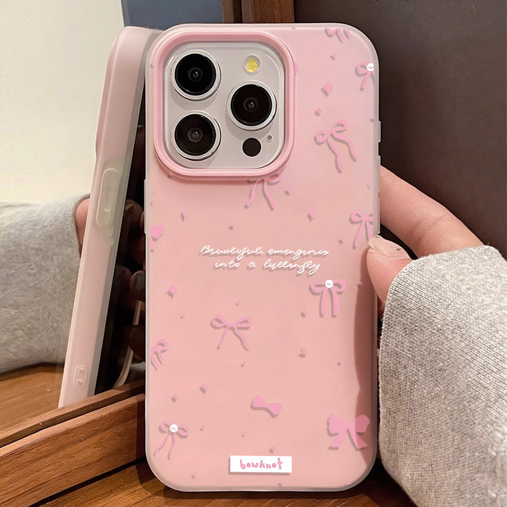 Korean Style Pink Bow Butterfly Phone Case