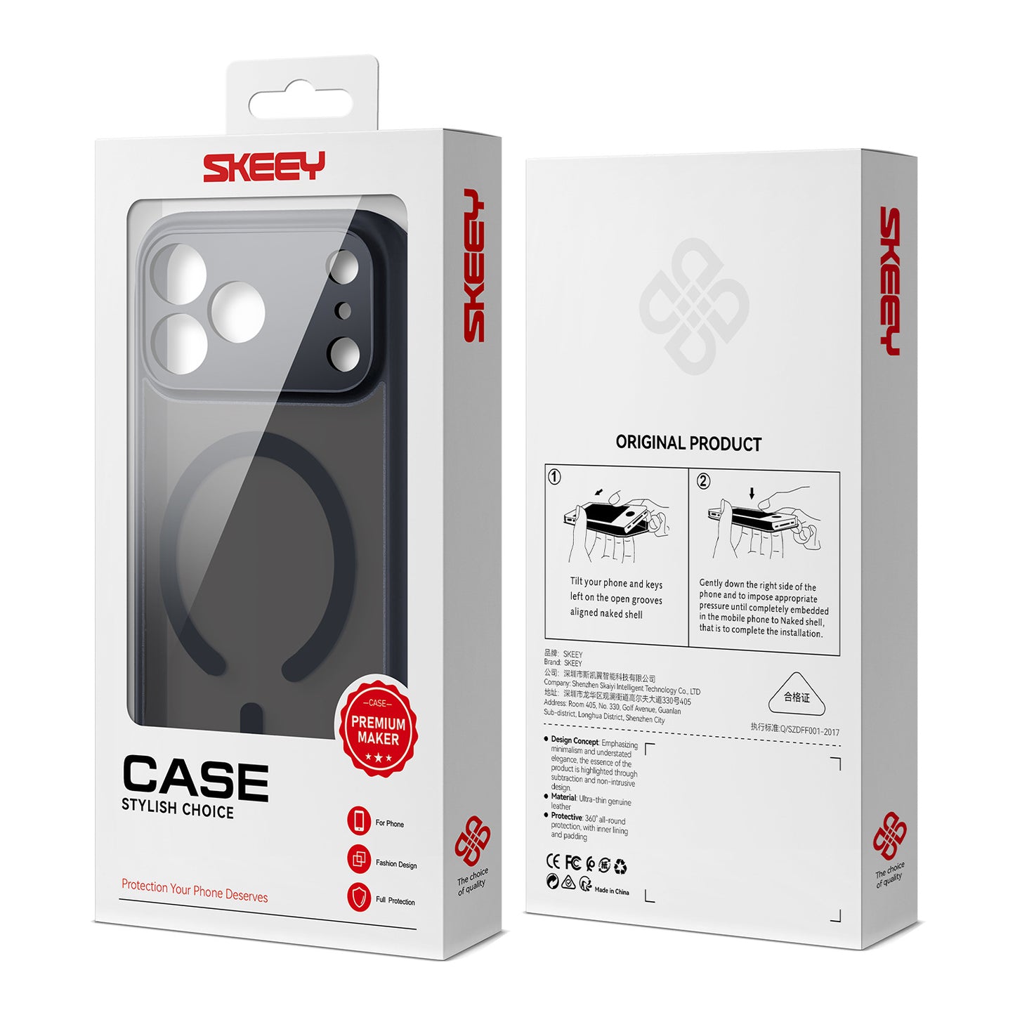 Magnetic Soft-Touch Case for iPhone – Slim Shockproof Cover