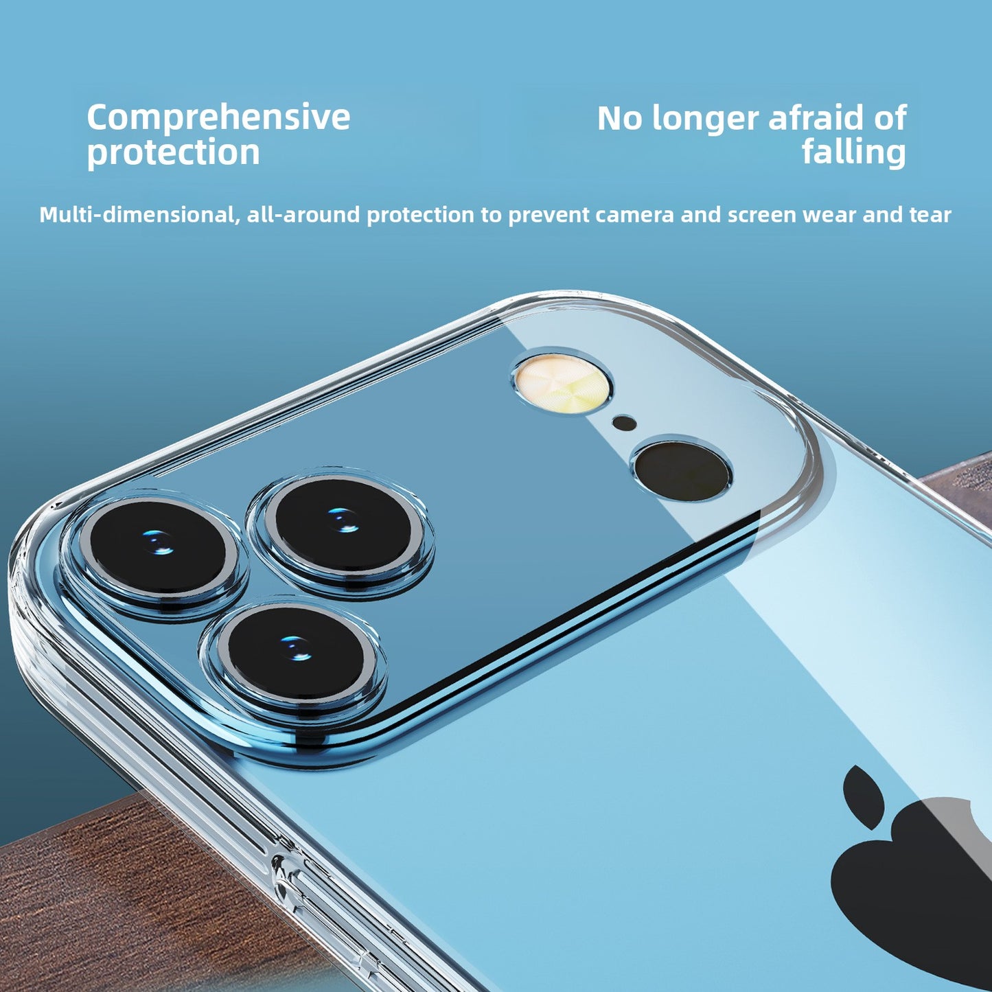 Transparent Anti-Fall TPU Phone Case for iPhone