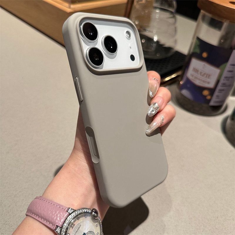 Premium Solid-Color Liquid Silicone Phone Case