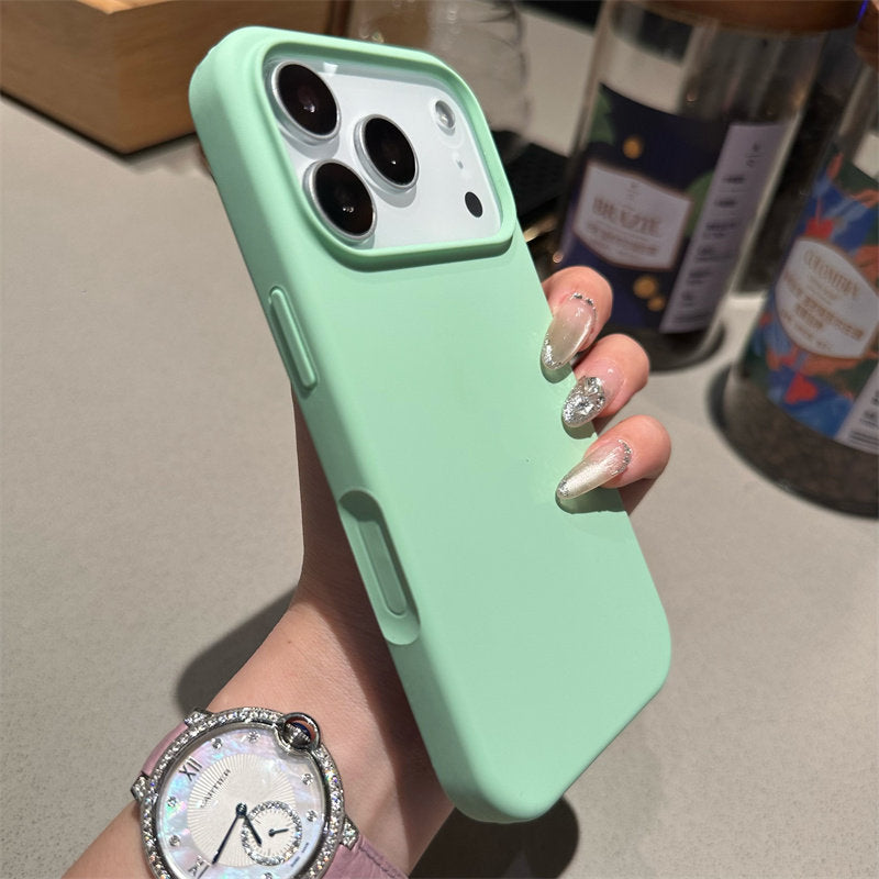Premium Solid-Color Liquid Silicone Phone Case
