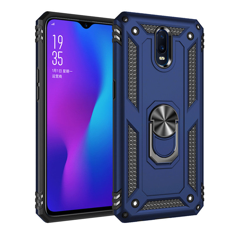 Shockproof Dual-Layer OPPO Phone Case with Built-In Stand