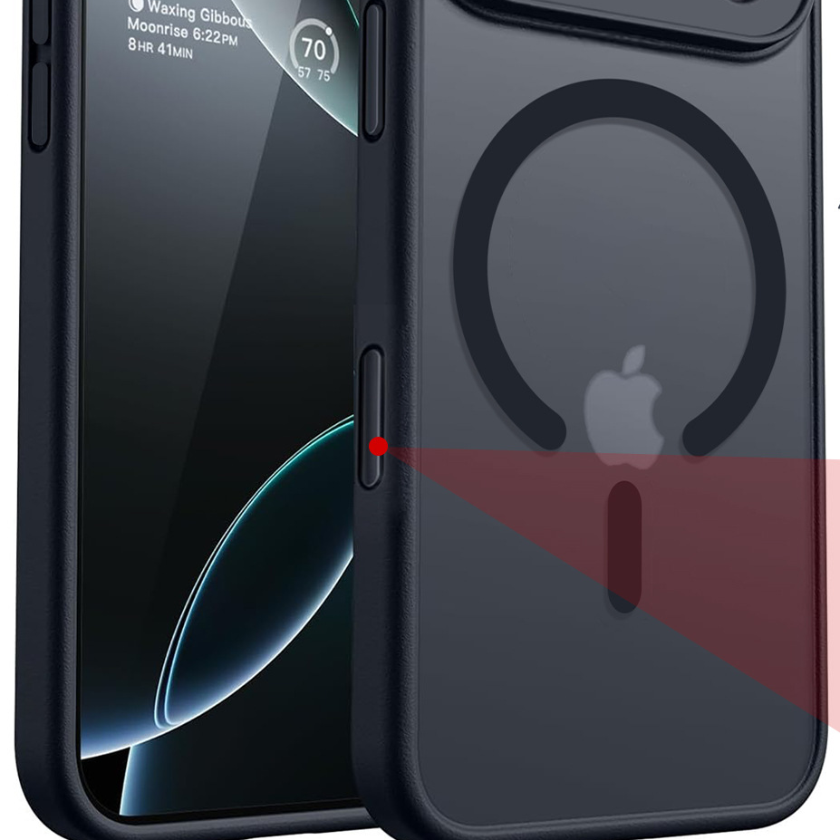 Magnetic Soft-Touch Case for iPhone – Slim Shockproof Cover