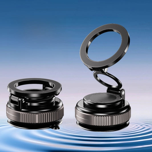 360° Foldable Magnetic Phone Mount – Vacuum Suction Holder for Car, Home & Office