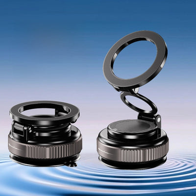 360° Foldable Magnetic Phone Mount – Vacuum Suction Holder for Car, Home & Office