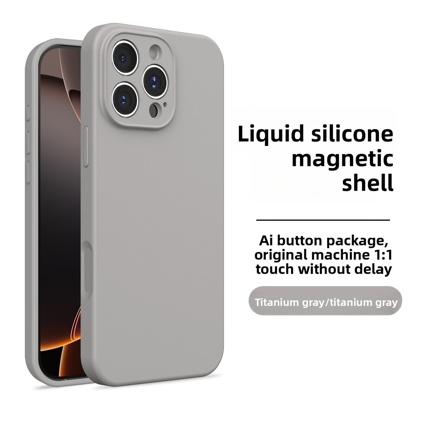 Magnetic Silicone Phone Case for Apple iPhone
