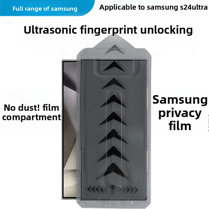 Privacy Tempered Glass for Samsung Galaxy S22–S25 – Dust-Free Anti-Peep Screen Protector