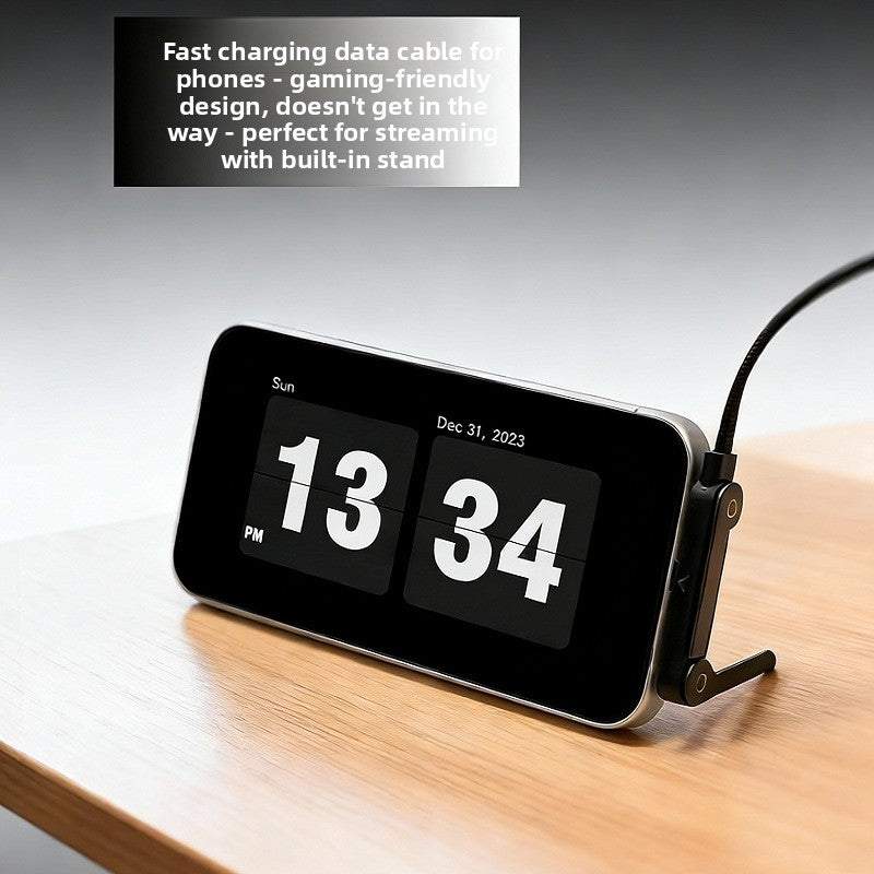 2-in-1 Type-C Charging Cable with Phone Stand – 240W Fast Charging