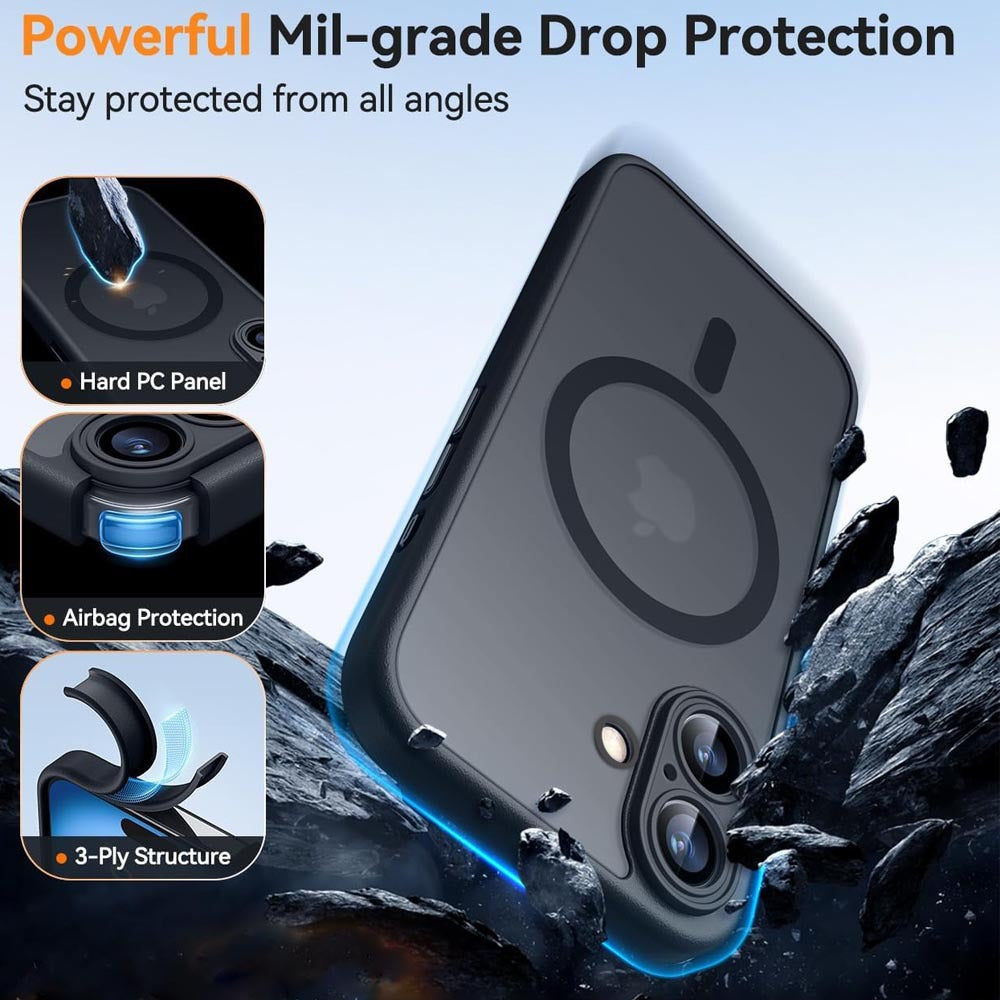 Magnetic Translucent Shockproof iPhone Case