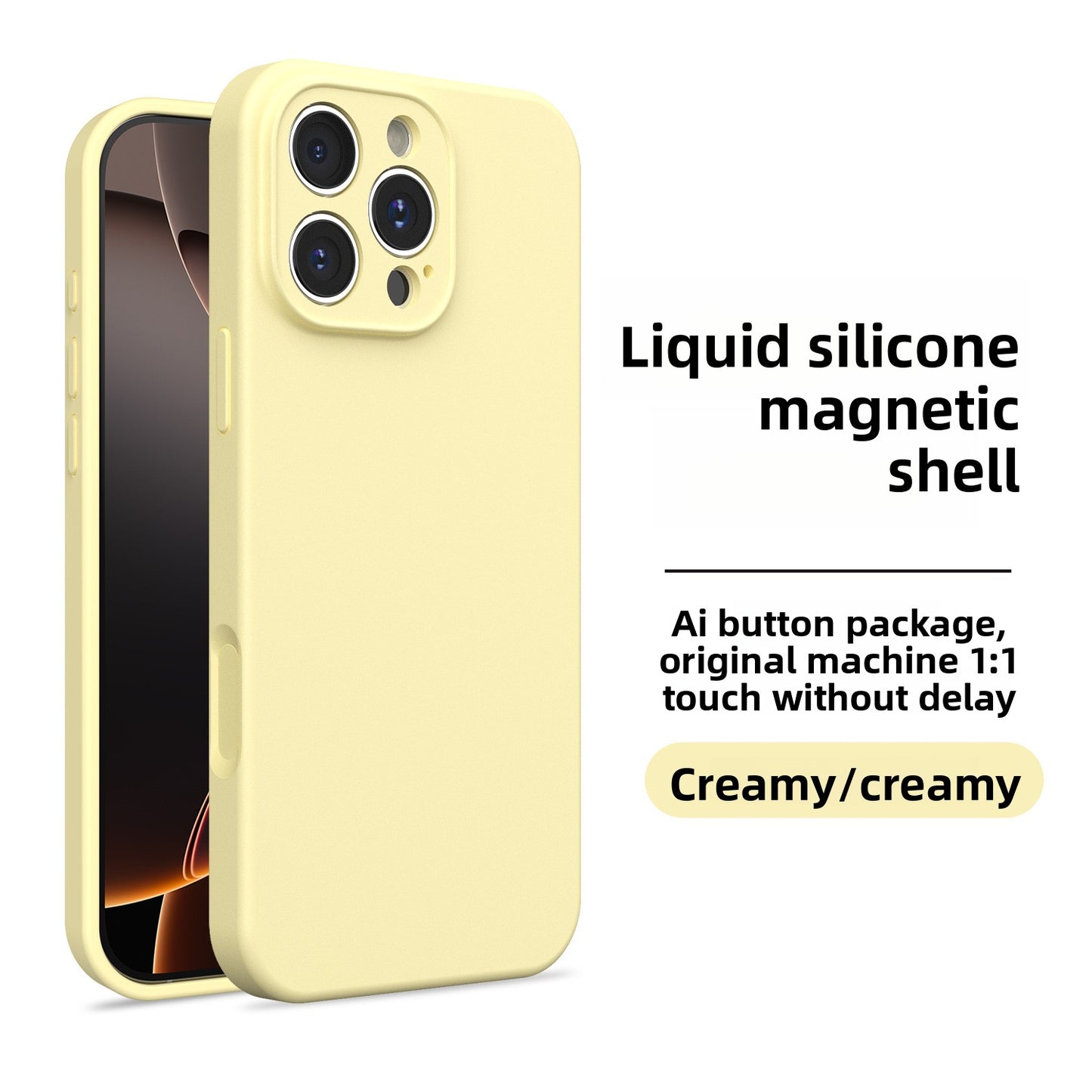 Magnetic Silicone Phone Case for Apple iPhone