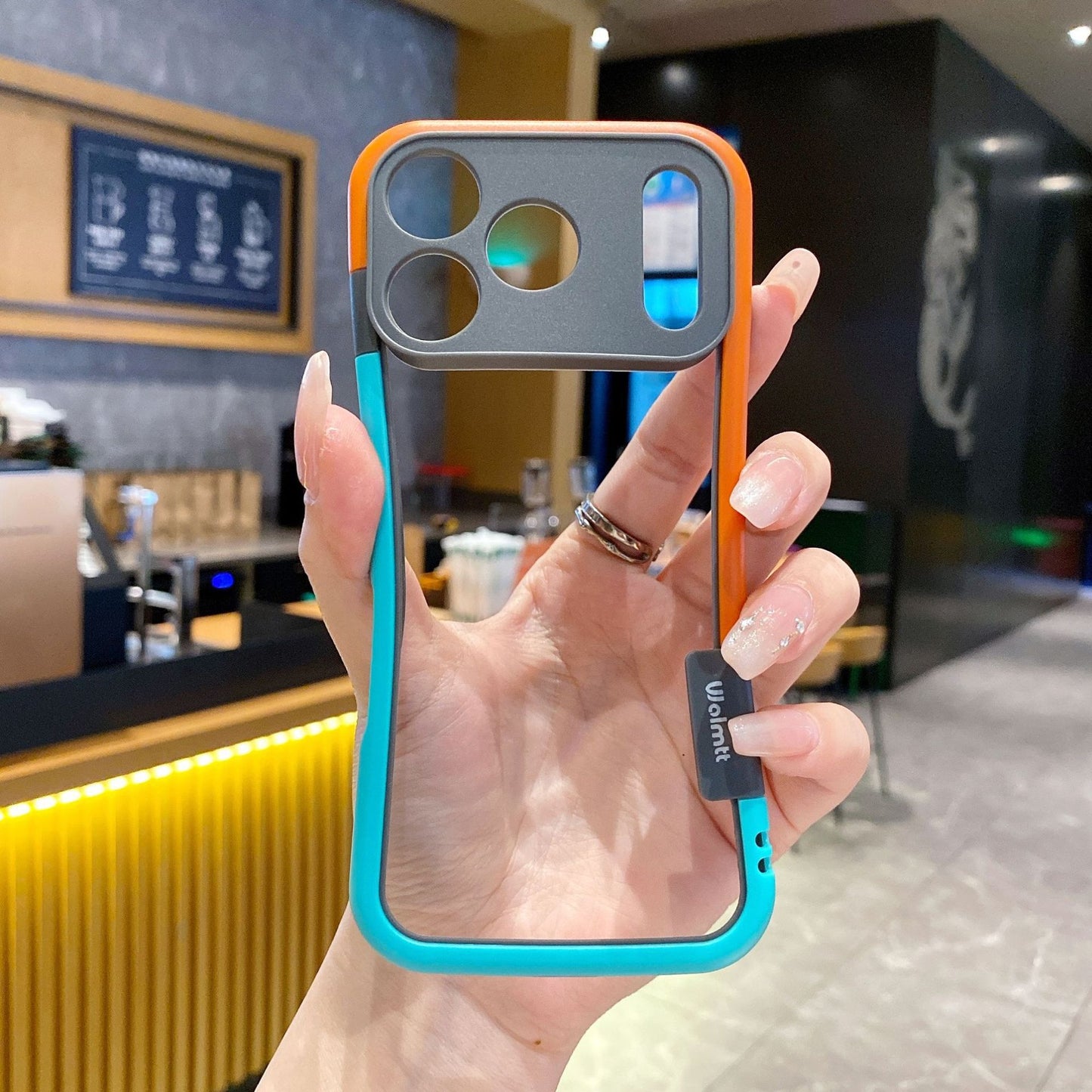 Dual-color border silicone shockproof heat-dissipating phone case