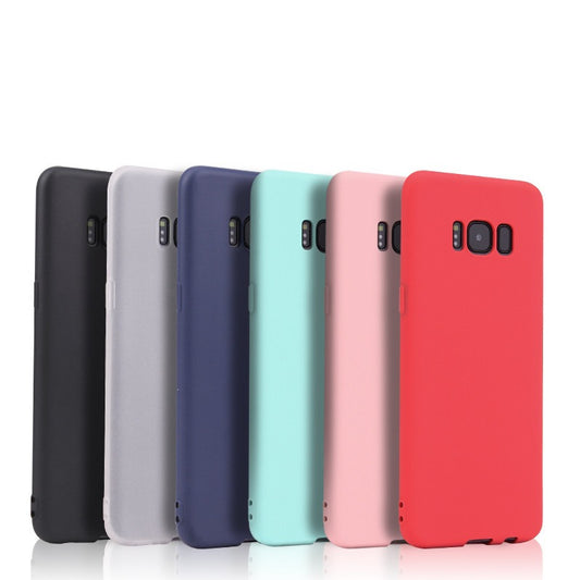 Matte TPU Samsung Case – Frosted Candy Color Protective Cover