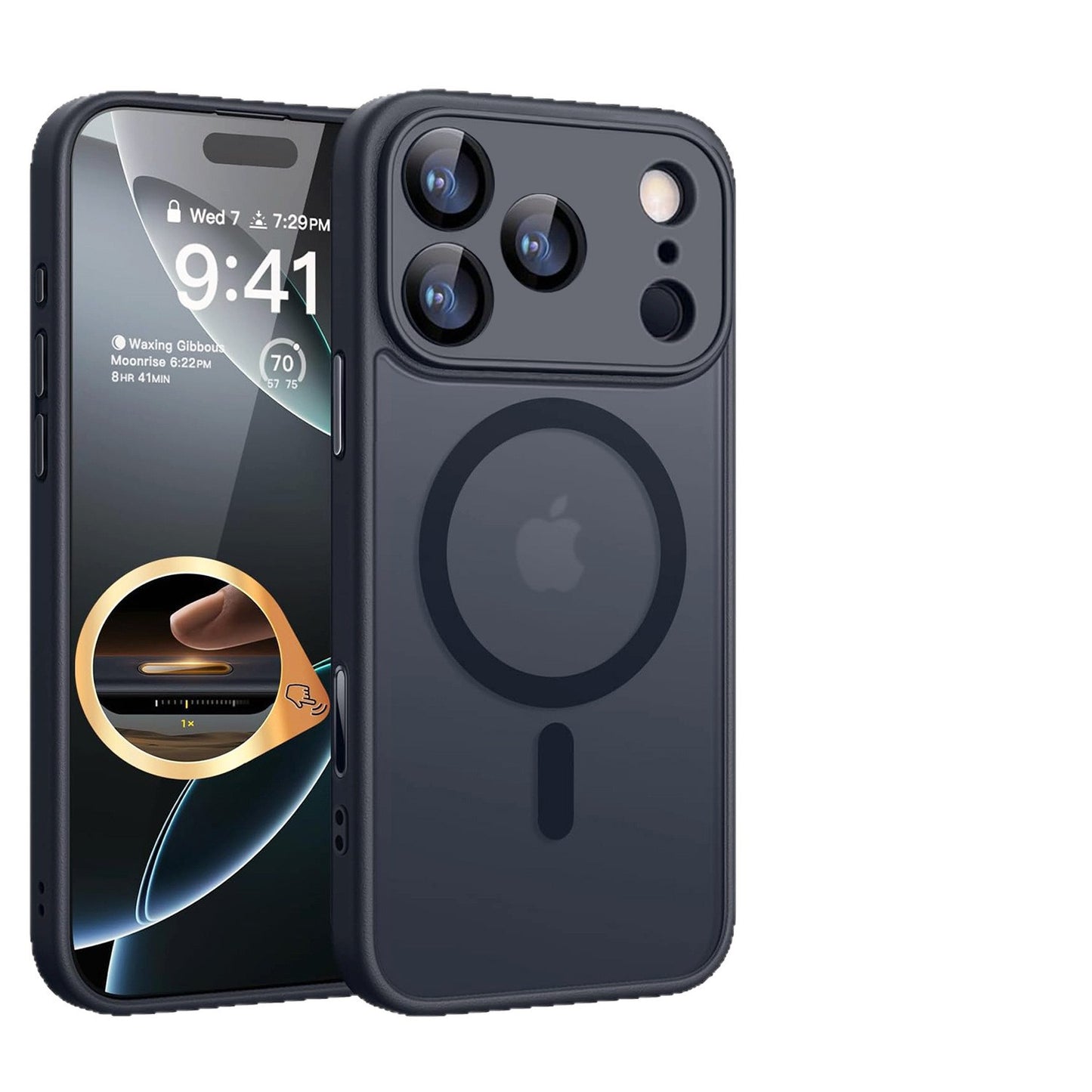 Magnetic Soft-Touch Case for iPhone – Slim Shockproof Cover