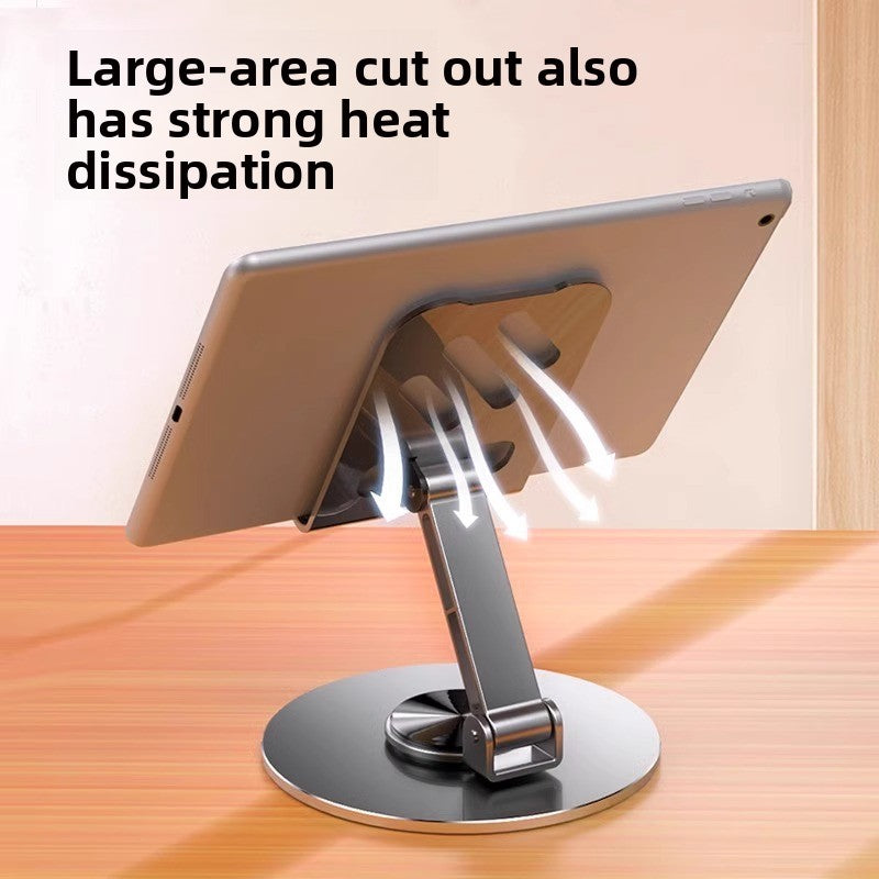 Rotatable folding tablet and phone stand