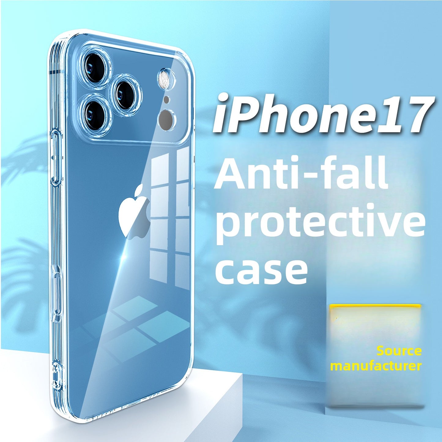 Transparent Anti-Fall TPU Phone Case for iPhone