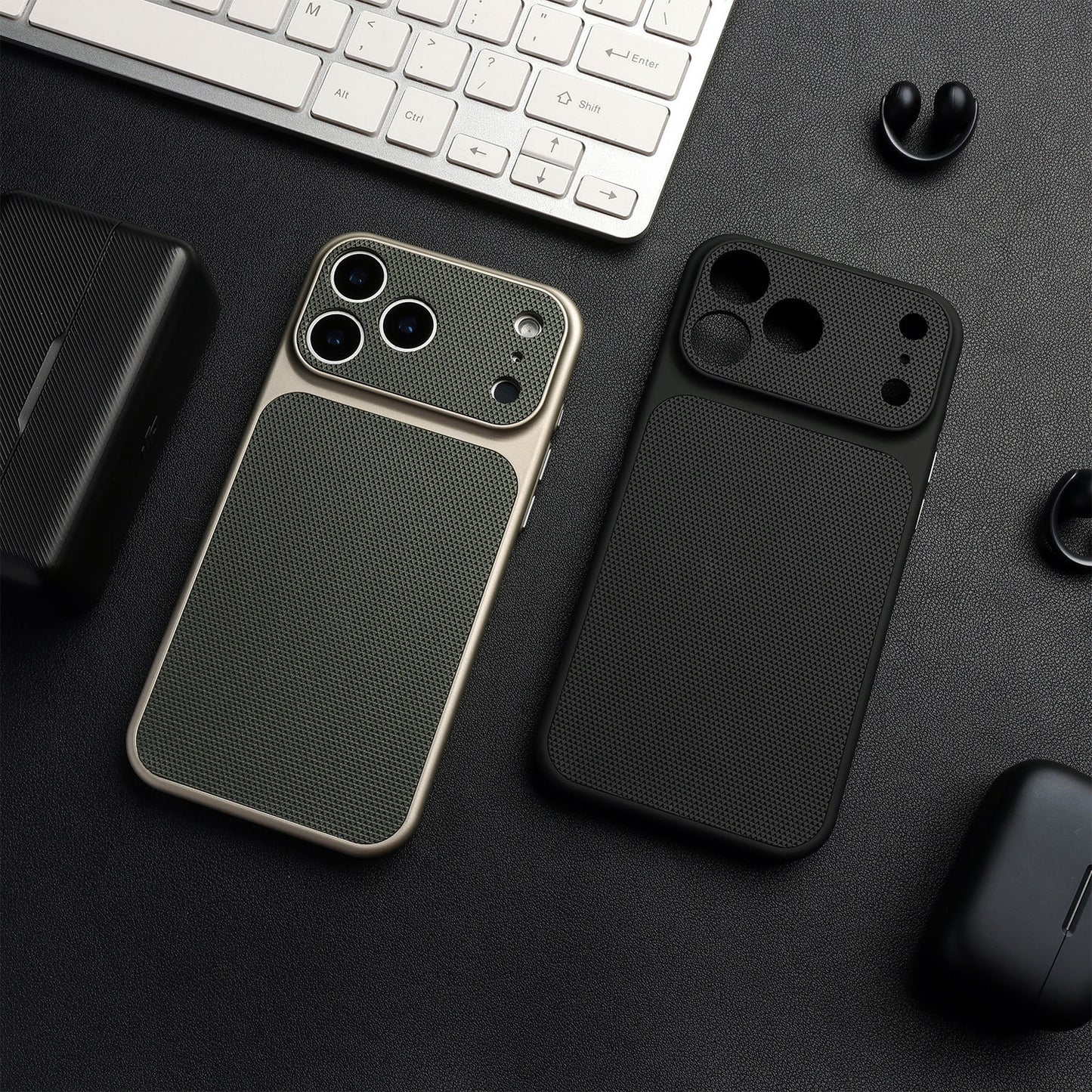 Magnetic Diamond Pattern Leather Phone Case