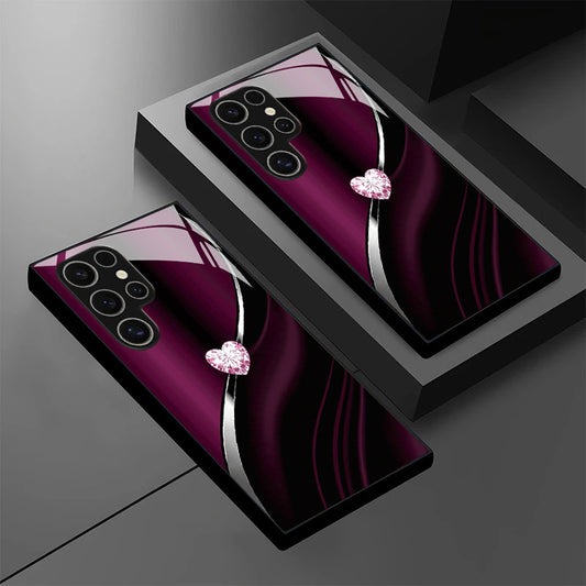 Colorful Heart Pattern Protective Case for Samsung Galaxy S8/S9/S10/S20/S21/S22/S23/S24/S25/S26 Plus/Ultra