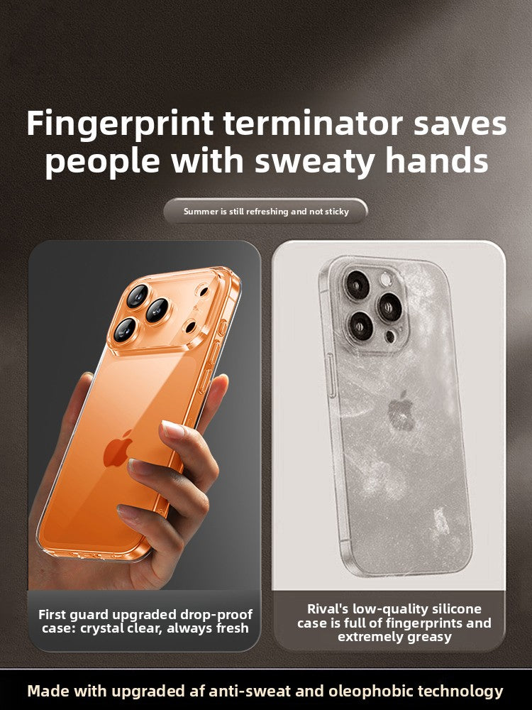 Premium-look full-coverage transparent phone case
