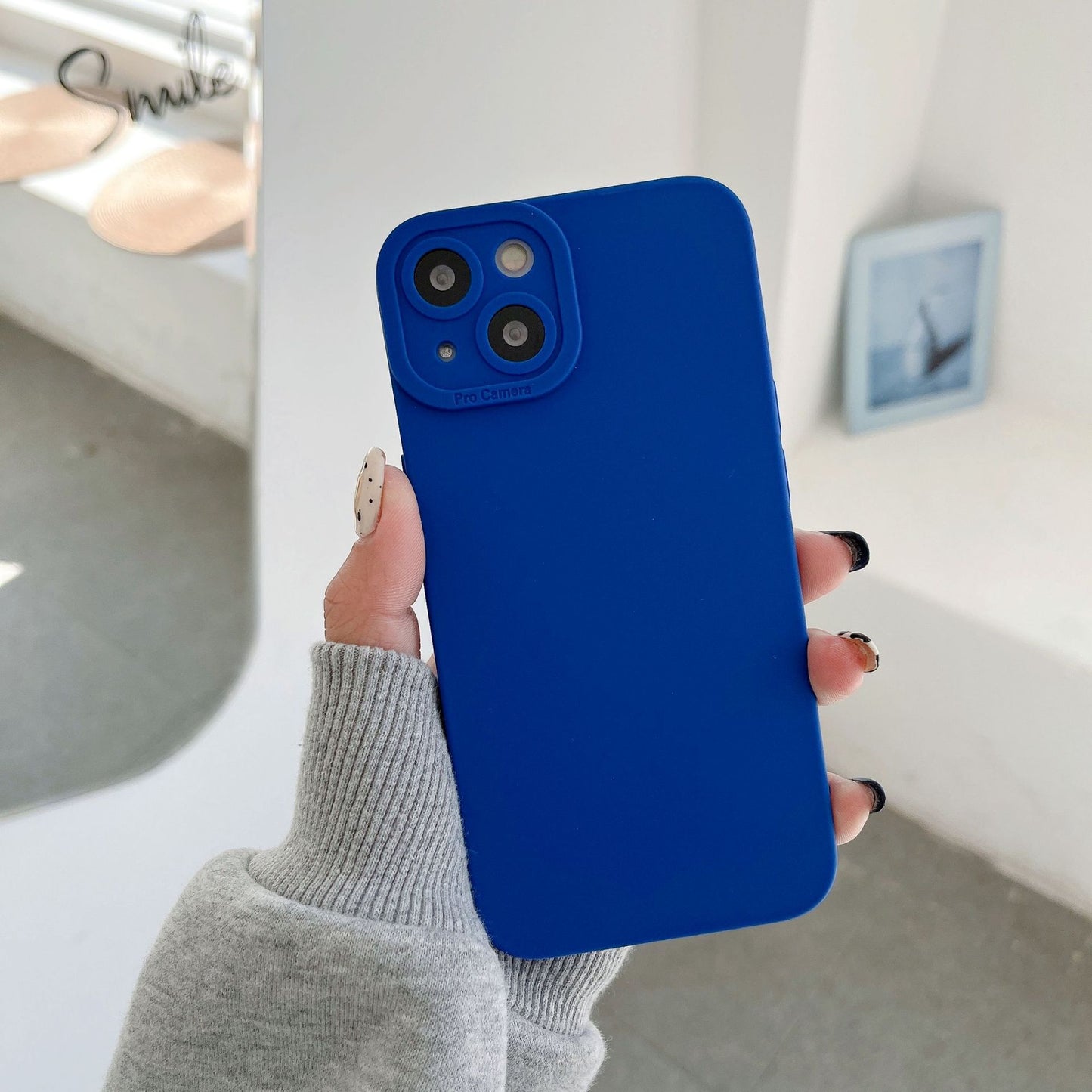 TPU Anti-Fall Liquid Silicone Phone Case for iPhone
