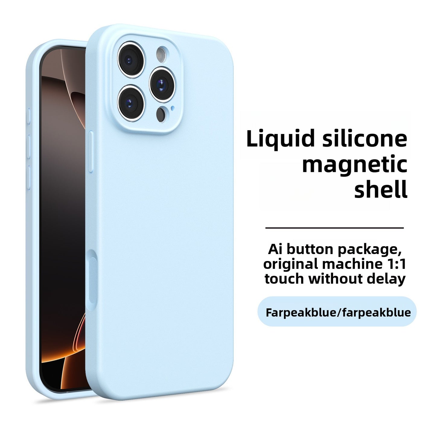 Magnetic Silicone Phone Case for Apple iPhone