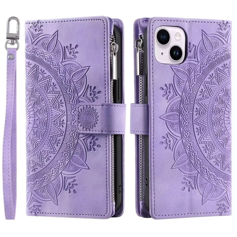Protective Wallet Case with Card Slot for iPhone 6/7/8/11/12/13/14/15/16/Mini /Pro /Pro Max/