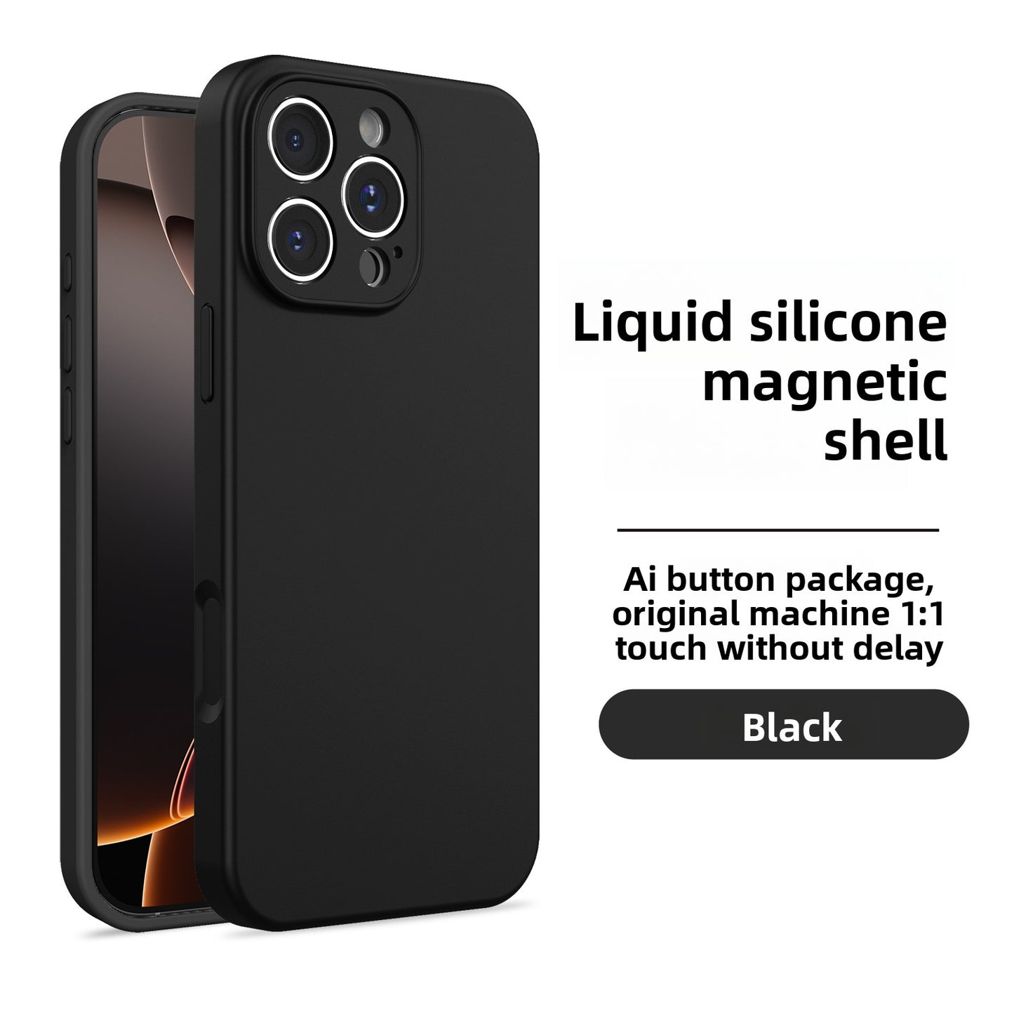 Magnetic Silicone Phone Case for Apple iPhone
