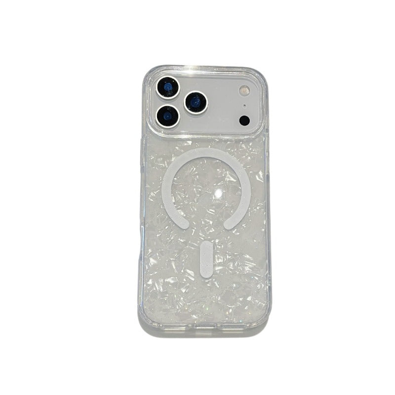 Magnetic Shell Pattern Phone Case for iPhone