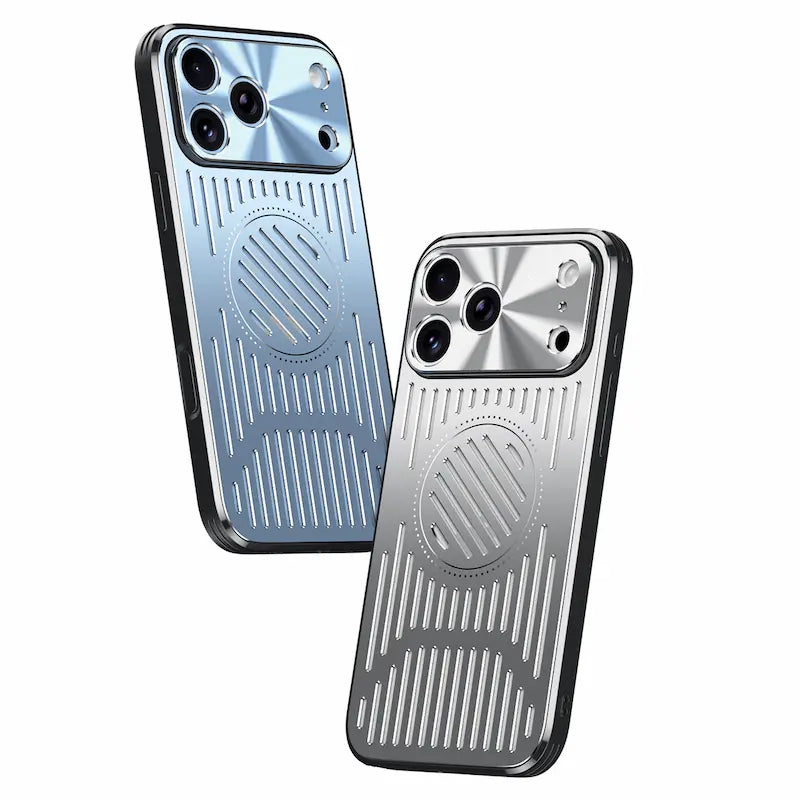 Magnetic Aluminum Cooling Case for iPhone – Slim Shockproof Protective Cover