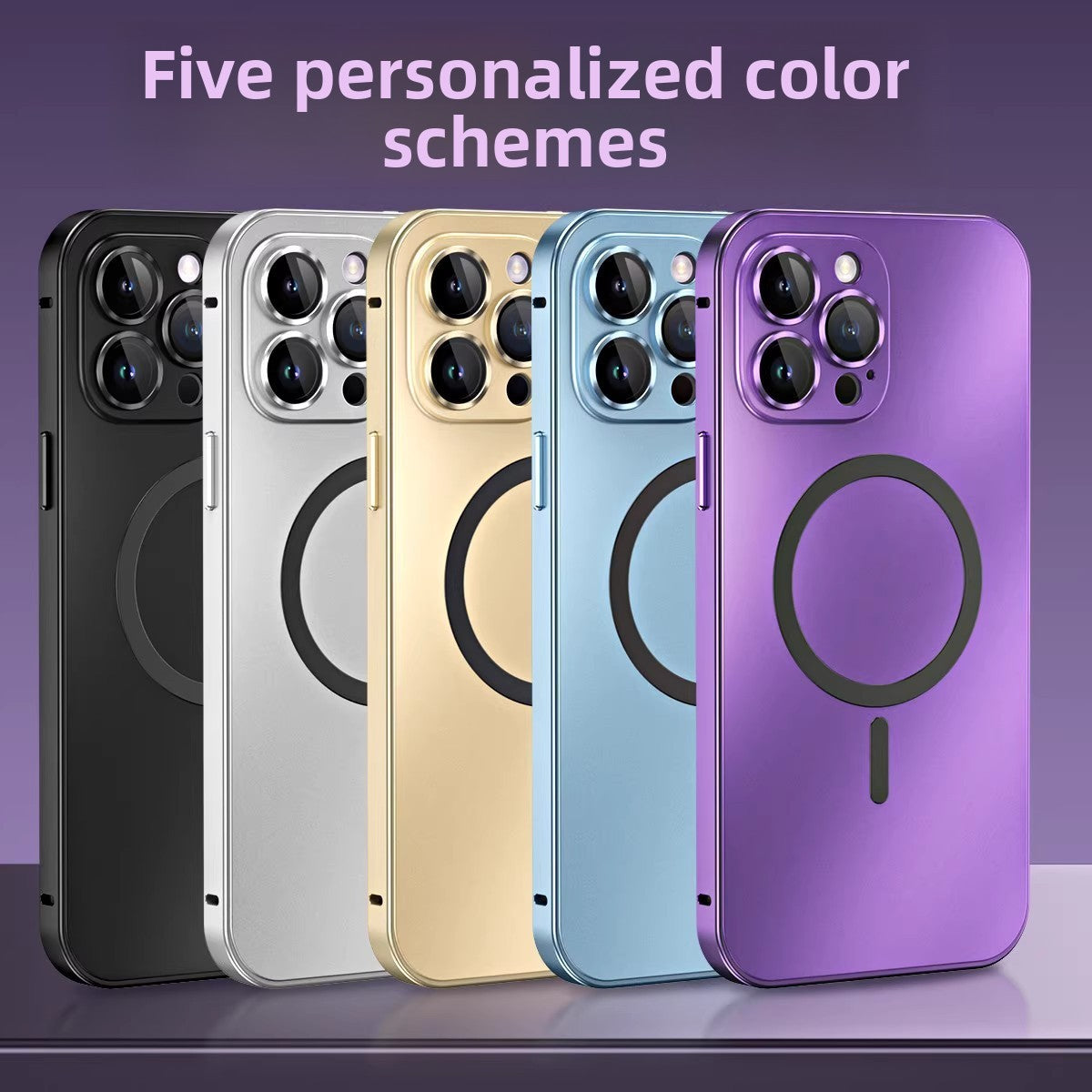 MagSafe Metal Frame iPhone Case with Camera Lens Protection