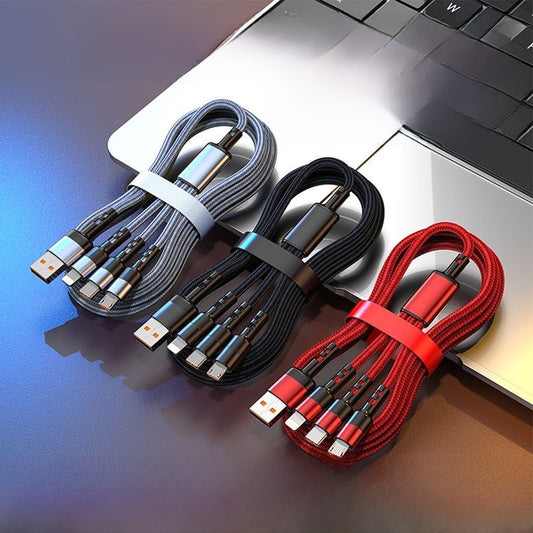 200W 3-in-1 Fast Charging Cable – USB-C, Lightning & Micro USB