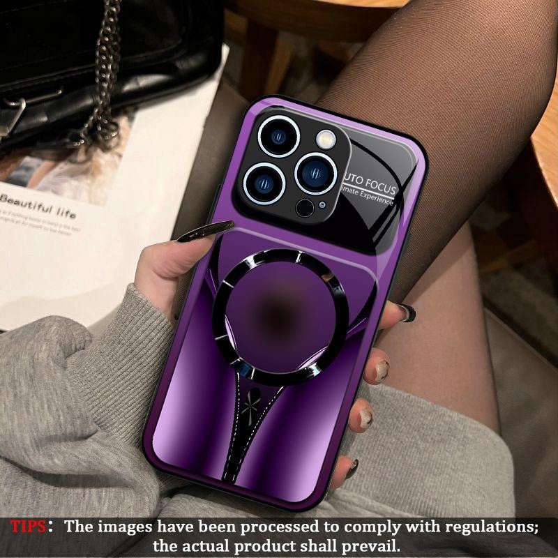 iPhone Samsung Magnetic Glass Phone Case