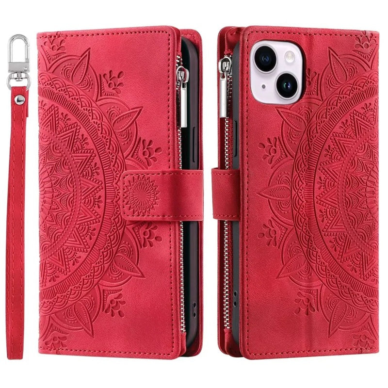 Protective Wallet Case with Card Slot for iPhone 6/7/8/11/12/13/14/15/16/Mini /Pro /Pro Max/