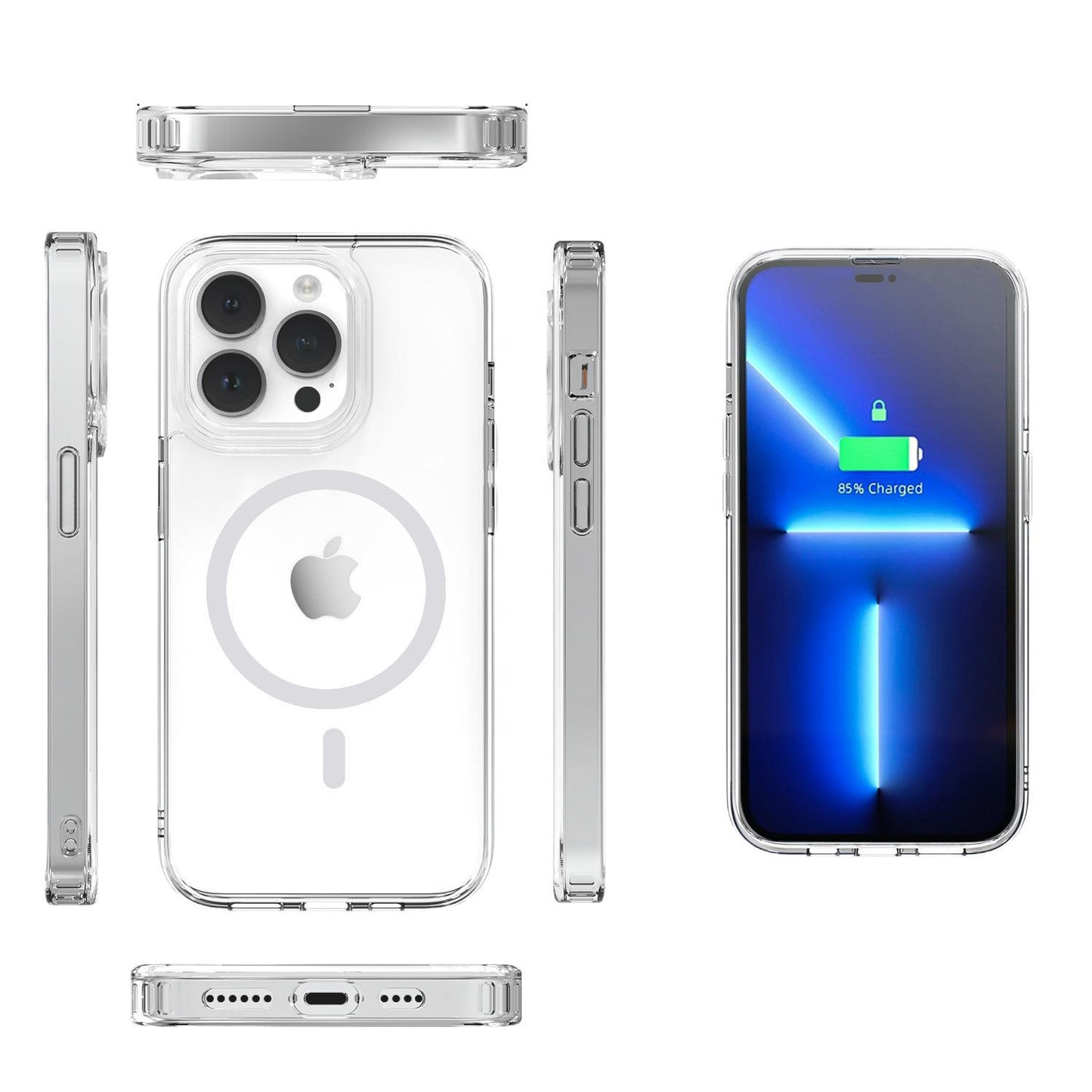 Magnetic Transparent iPhone Protective Case