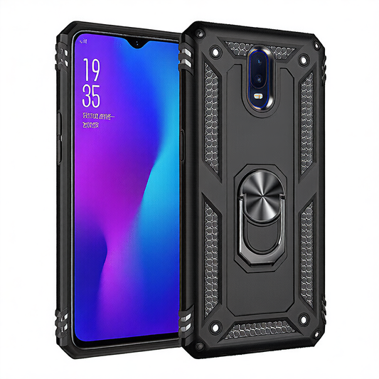 Shockproof Dual-Layer OPPO Phone Case with Built-In Stand