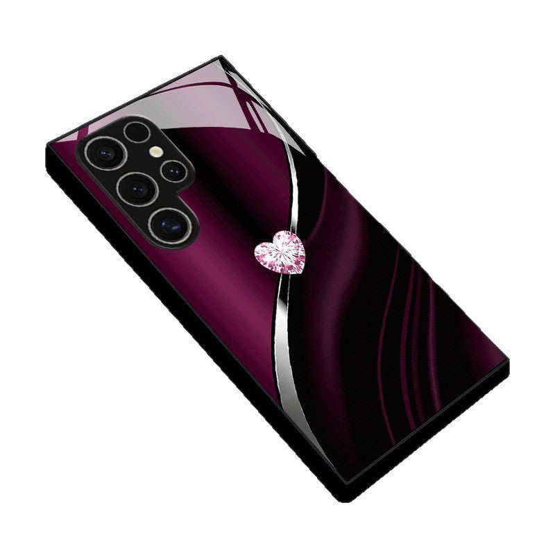 Colorful Heart Pattern Protective Case for Samsung Galaxy S8/S9/S10/S20/S21/S22/S23/S24/S25/S26 Plus/Ultra