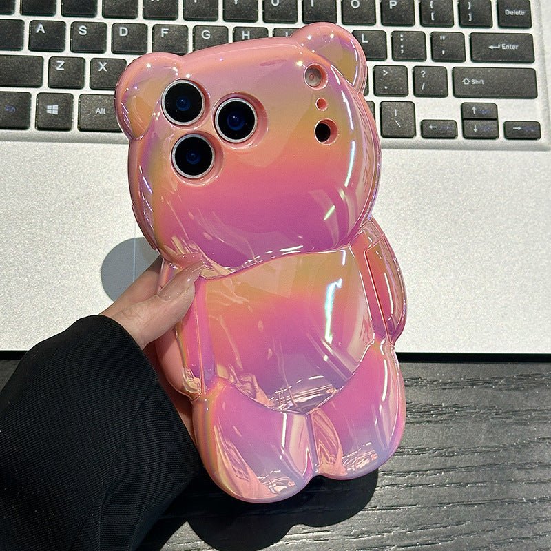 Color Plated Bear Phone Case for iPhone - NolDox Store