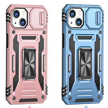 Armor Stand Push Window Protective Case for iPhone X/7/8/11/12/13/14/15/16/17 Pro/Pro Max.