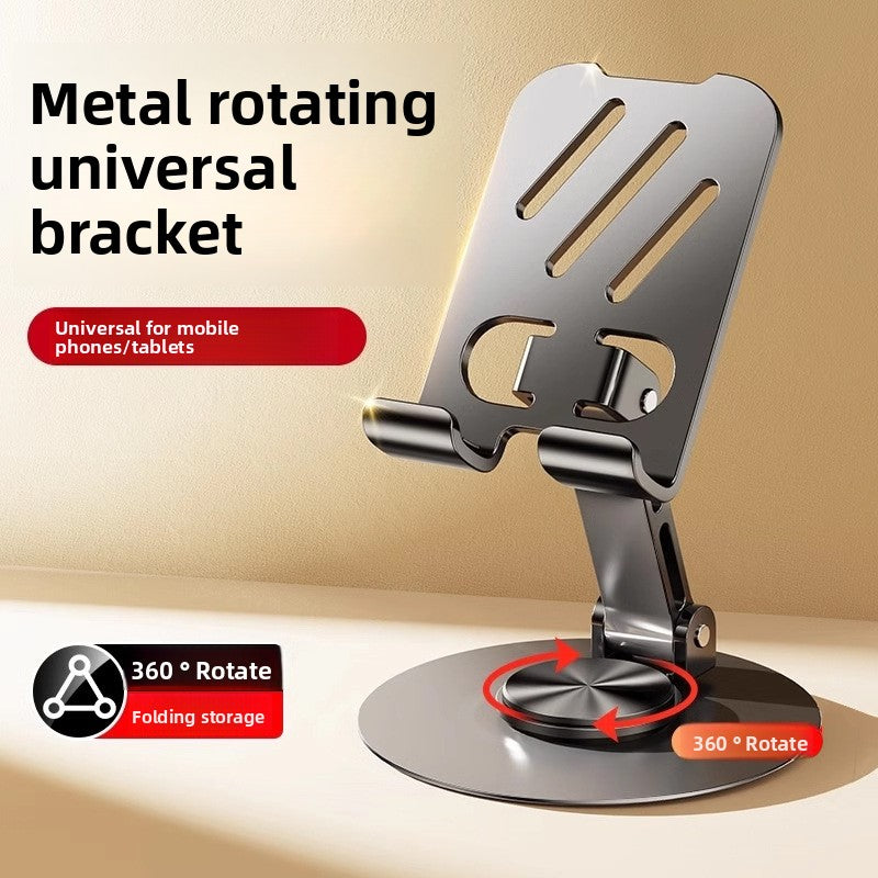 Rotatable folding tablet and phone stand