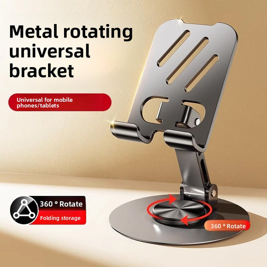Rotatable folding tablet and phone stand