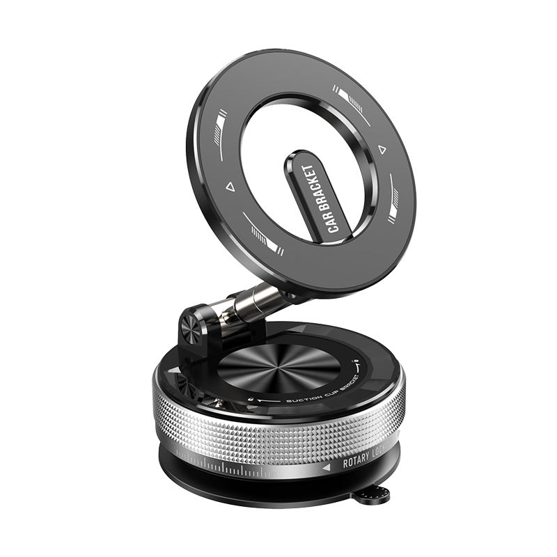 360° Foldable Magnetic Phone Mount – Vacuum Suction Holder for Car, Home & Office