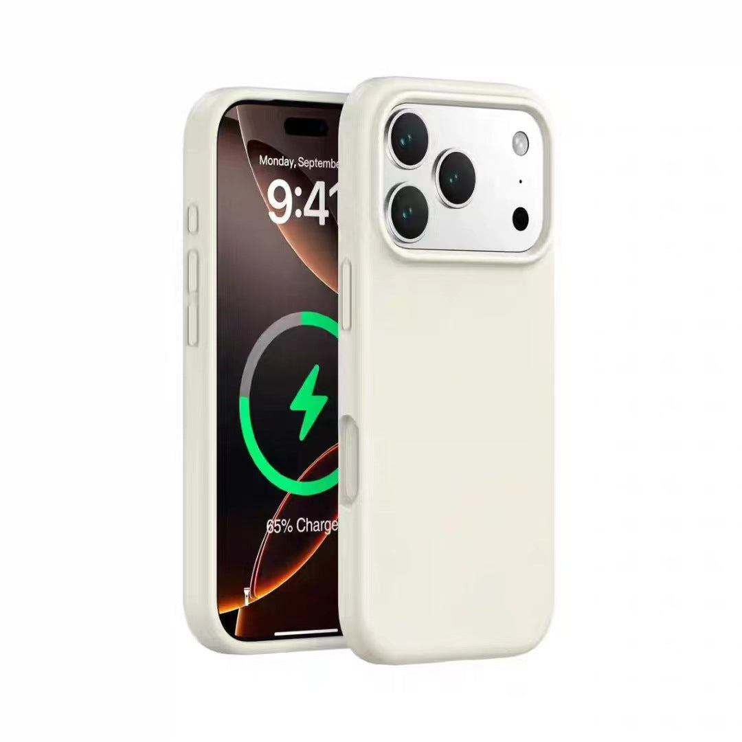 Liquid Silicone Phone Case with AI Button for iPhone 17 16 15 14 13