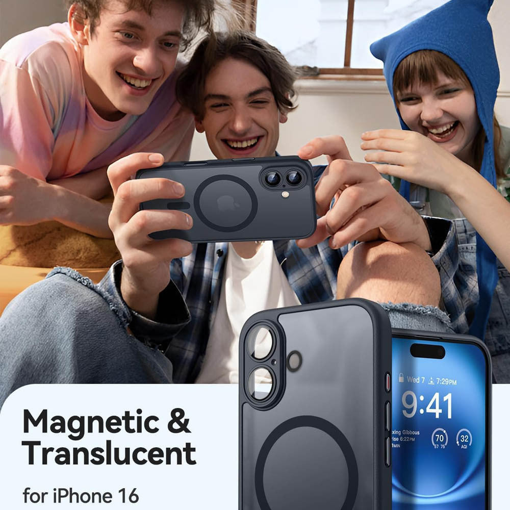 Magnetic Translucent Shockproof iPhone Case