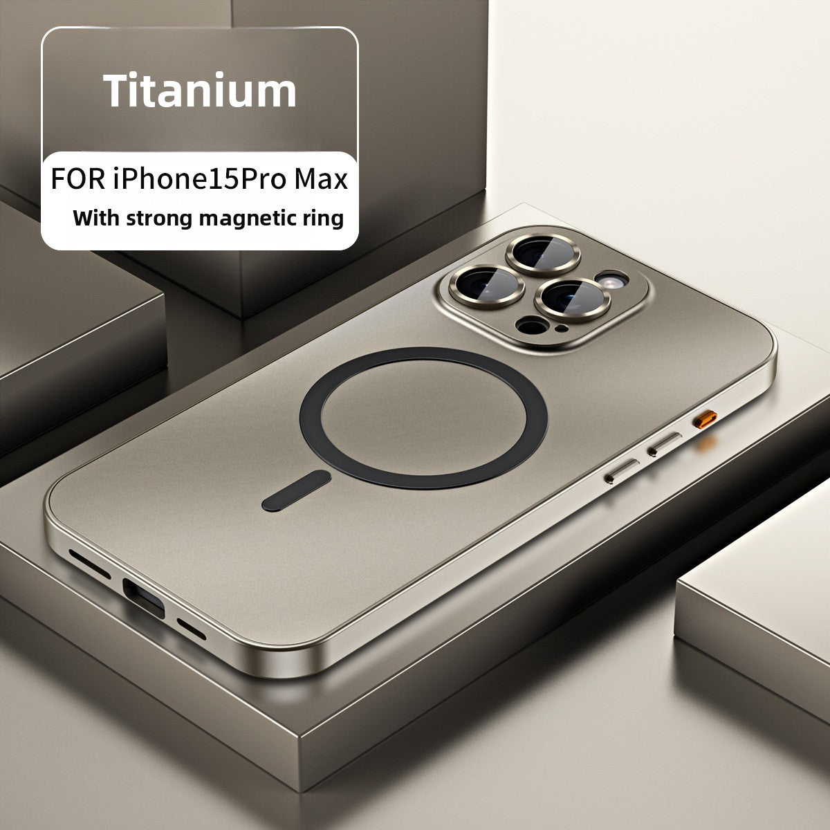 MagSafe Metal Frame iPhone Case with Camera Lens Protection